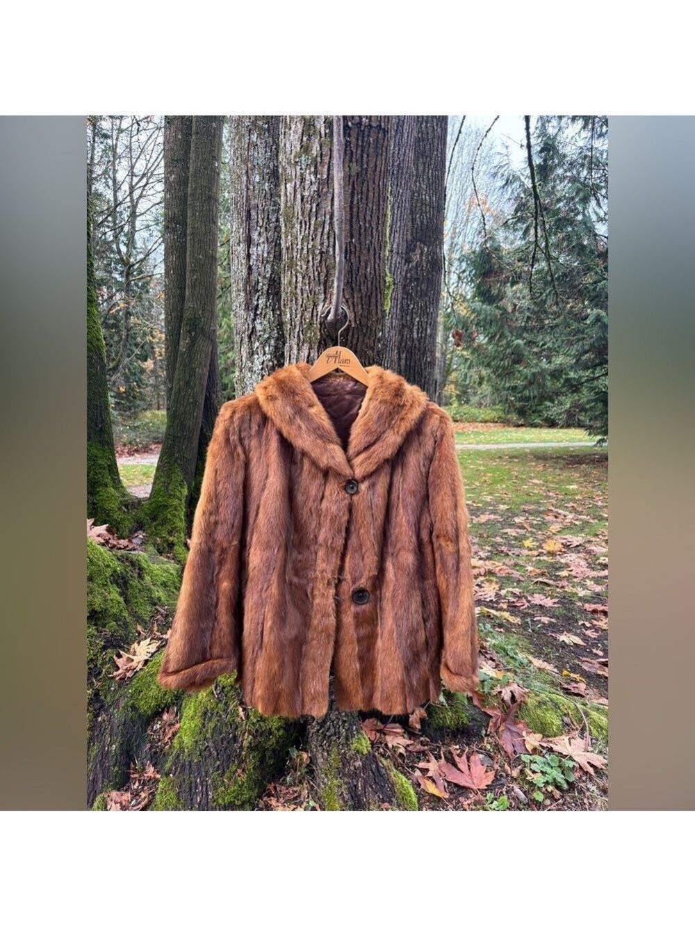 RARE Vintage Genuine Mink Fur Coat | Autumn Honey Brown | Heirloom | Luxury